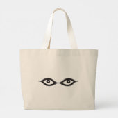 Zipper Eyes Grote Tote Bag (Achterkant)