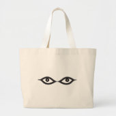 Zipper Eyes Grote Tote Bag (Voorkant)