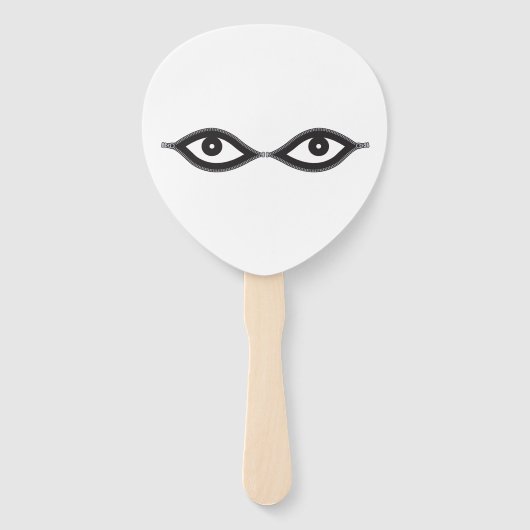 Zipper Eyes Handwaaier (Achterkant)