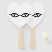 Zipper Eyes Handwaaier (Voorkant en achterkant)