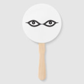 Zipper Eyes Handwaaier (Achterkant)