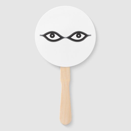 Zipper Eyes Handwaaier (Voorkant)