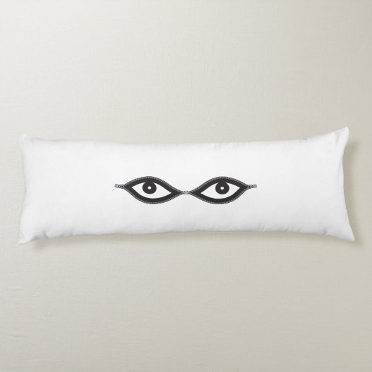 Zipper Eyes Lichaamskussen (Achterkant)