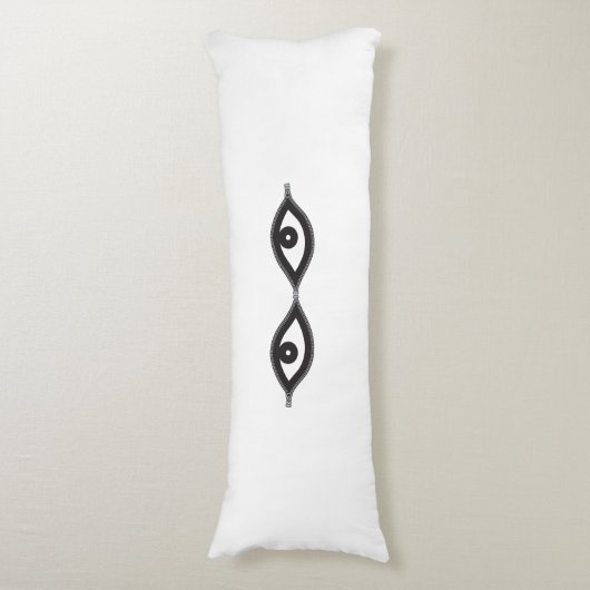 Zipper Eyes Lichaamskussen (Voorkant Verticaal)