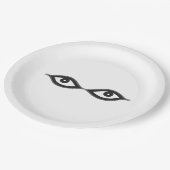 Zipper Eyes Papieren Bordje (Gekanteld)