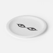 Zipper Eyes Papieren Bordje (Gekanteld)