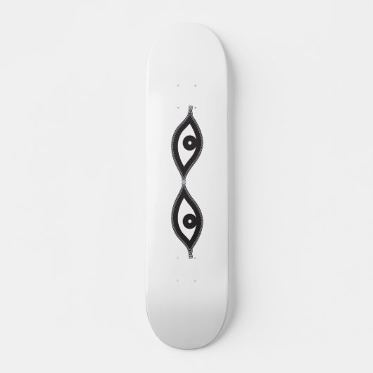 Zipper Eyes Persoonlijk Skateboard (Voorkant)