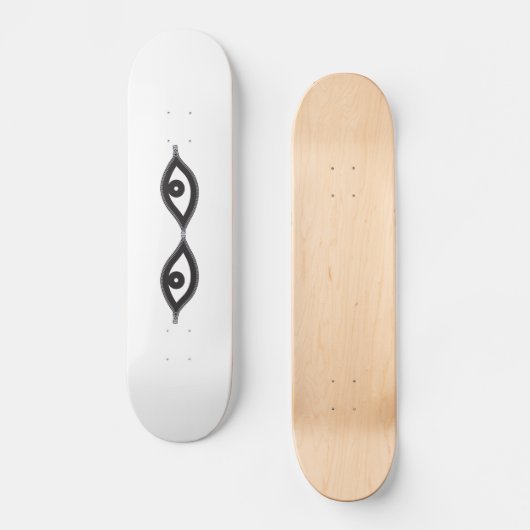 Zipper Eyes  Persoonlijk Skateboard (Voorkant)