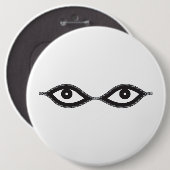 Zipper Eyes Ronde Button 6,0 Cm (Voorkant /achterkant)