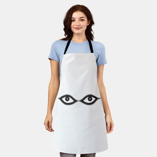 Zipper Eyes Schort (Gedragen)