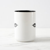 Zipper Eyes Tweekleurige Koffiemok (Center)