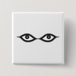 Zipper Eyes Vierkante Button 5,1 Cm