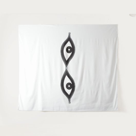 Zipper Eyes Wandkleed (Voorkant (horizontaal))