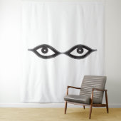 Zipper Eyes Wandkleed (In situ)