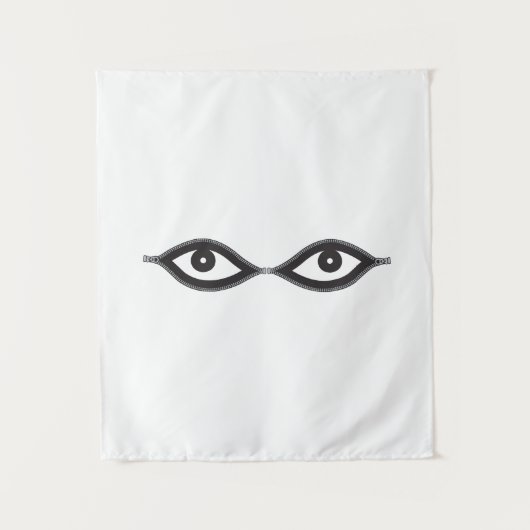 Zipper Eyes Wandkleed (Voorkant)