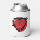 Zipper Heart Blikjeskoeler (Blikje Voorkant)