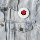 Zipper Heart Ronde Button 5,7 Cm (In situ)