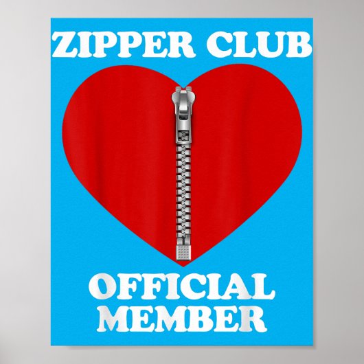 Zipper Heart Surgery Recovery Open Heart Bypa Poster (Voorkant)