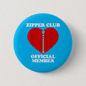 Zipper Heart Surgery Recovery Open Heart Bypa Ronde Button 5,7 Cm (Voorkant)