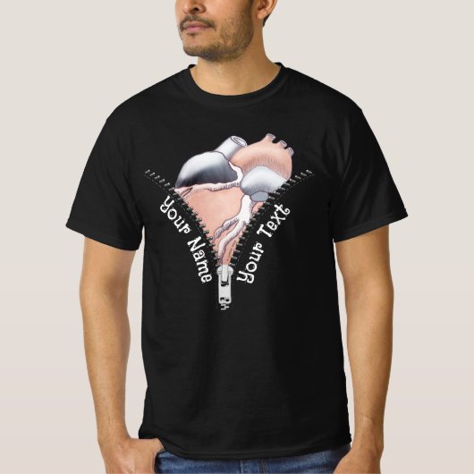 Zipper Heart T-shirt (Voorkant)