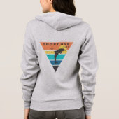 Zipper Hoodie-Logo voor vrouwen op de rug Hoodie (Achterkant)