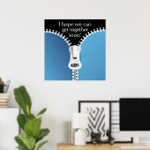 Zipper - Laten we samen gaan .... : ) SRF Poster (Thuiskantoor)