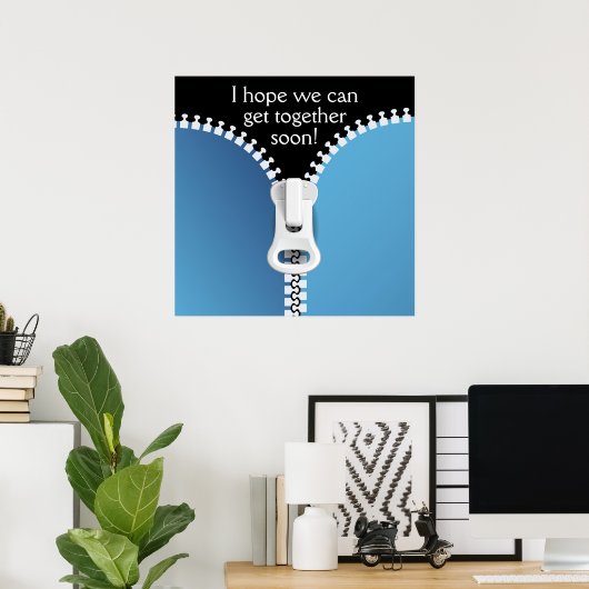 Zipper - Laten we samen gaan .... : ) SRF Poster (Thuiskantoor)