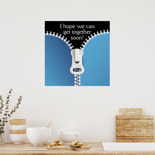 Zipper - Laten we samen gaan .... : ) SRF Poster (Keuken)