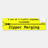 Zipper Merge Bumpersticker (Voorkant)