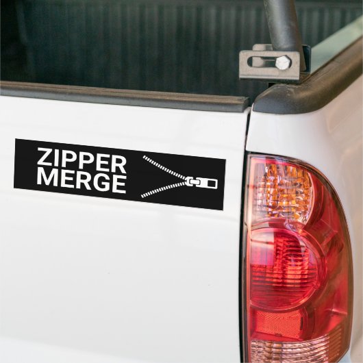 Zipper Merge Bumpersticker (Op Truck)