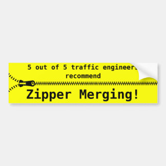 Zipper Merge Bumpersticker