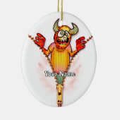 Zipper Monster Keramisch Ornament (Rechts)