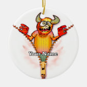Zipper Monster Keramisch Ornament (Voorkant)