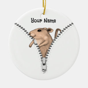 Zipper Mouse Keramisch Ornament