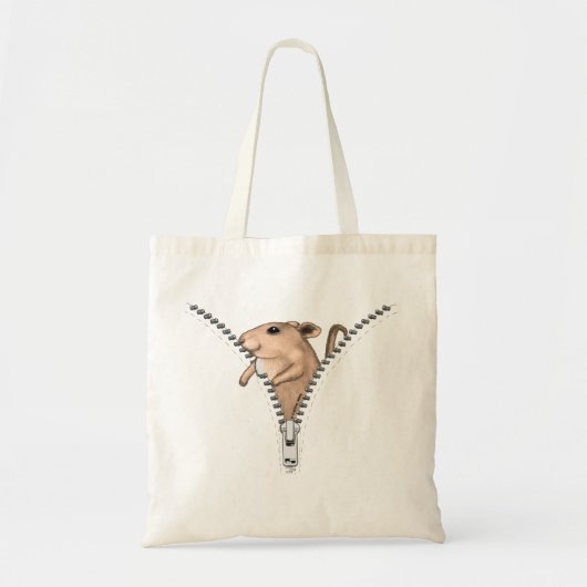 Zipper Mouse Tote Bag (Voorkant)