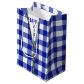 Zipper op de buffelplaat medium cadeauzakje (Voorkant Gekanteld)