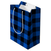 Zipper op de buffelplaat medium cadeauzakje (Achterkant Gekanteld)