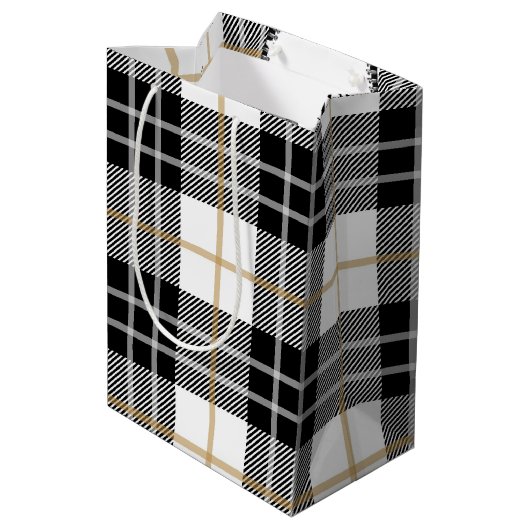 Zipper op de toneelplaat medium cadeauzakje (Achterkant Gekanteld)