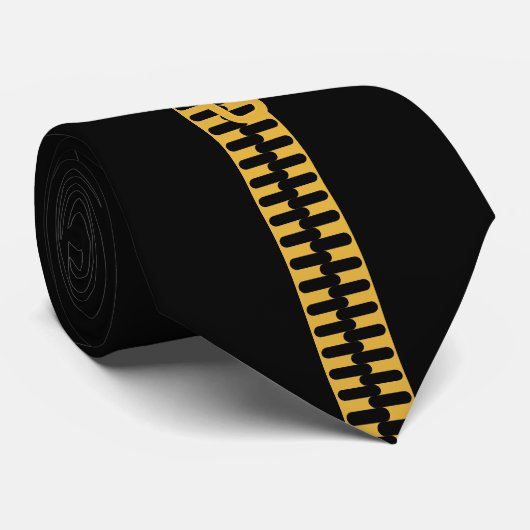 Zipper Stropdas (Opgerold)