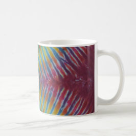 Zipper V-Pattern Tie Dye Stripes Koffiemok