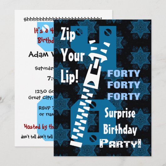 Zipper W1685 Kaart (Voorkant / Achterkant)