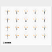 Zipper Zip Ronde Sticker (Vel)