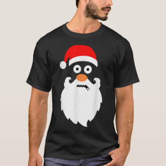 ZipperMouth Santa Claus Big Head Funny Kerstmis T-shirt