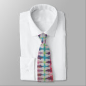 Zippie White Stripe Tie Dye Necktie Stropdas (Gebonden)