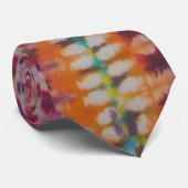 Zippie White Stripe Tie Dye Necktie Stropdas (Opgerold)