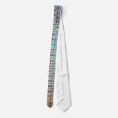 Zippie White Stripe Tie Dye Necktie Stropdas (Achterkant)