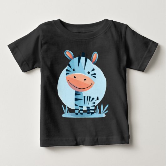 Zippity de Zebra – Schattigee Safari Baby Bodysuit (Voorkant)