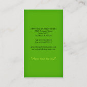 Zippity do Da Greenhouse Natuur Visitekaartje (Achterkant)