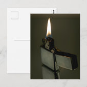 Zippo aansteker. Kunst Briefkaart (Voorkant / Achterkant)