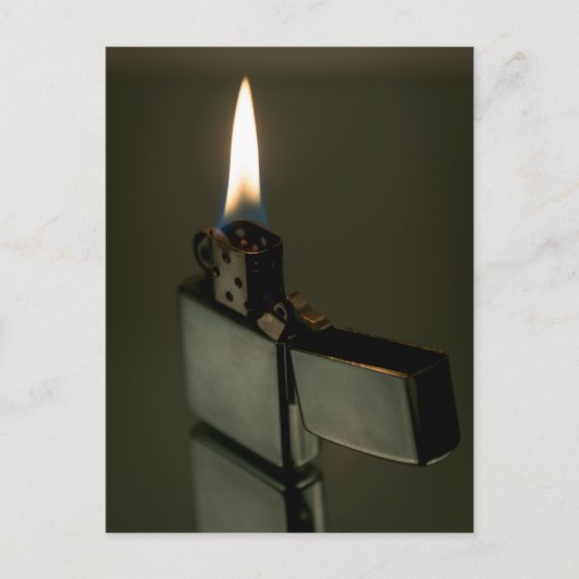 Zippo aansteker. Kunst Briefkaart (Voorkant)
